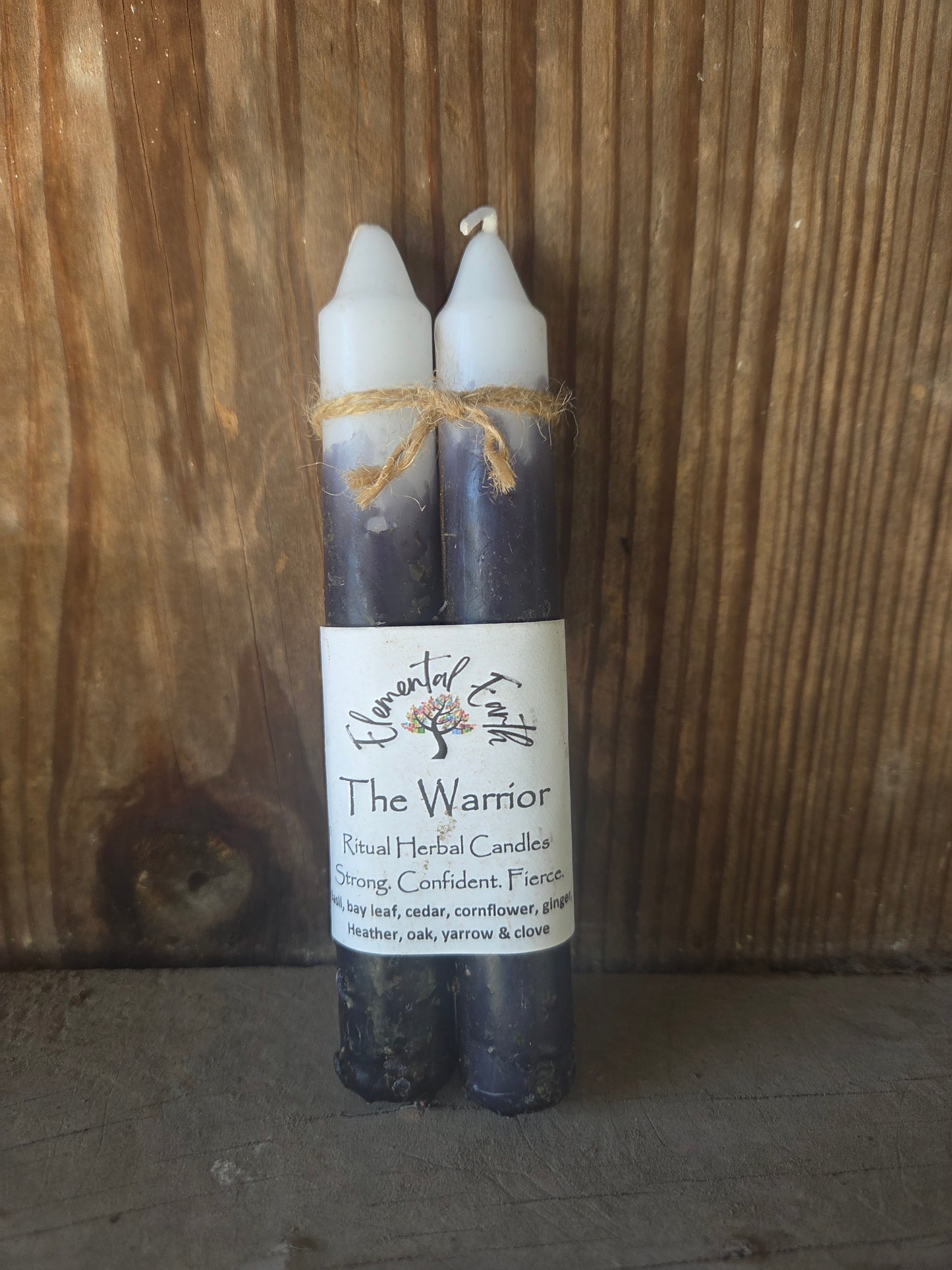 The Warrior Intention Taper Candle