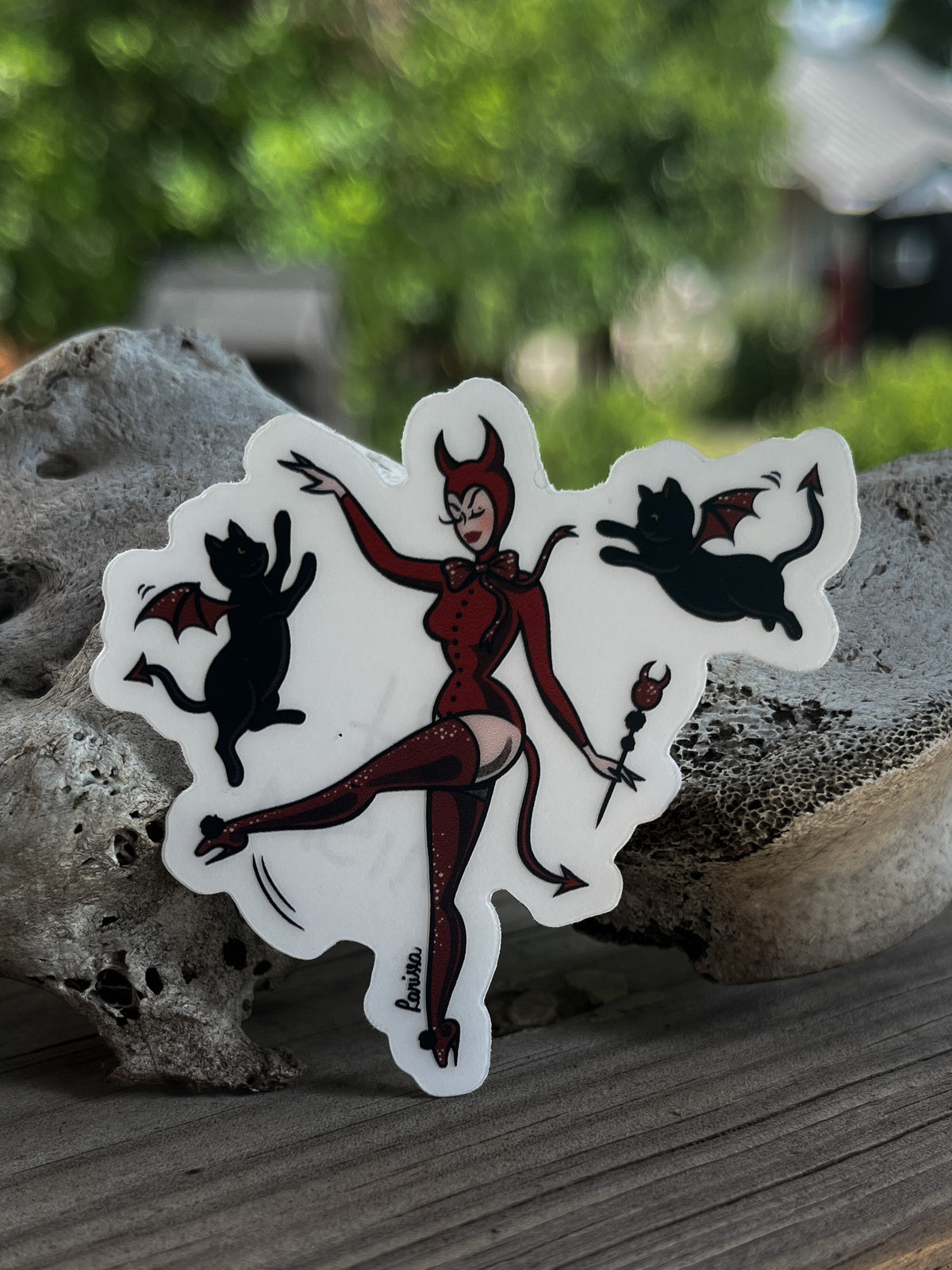 Three Little Devils Sticker