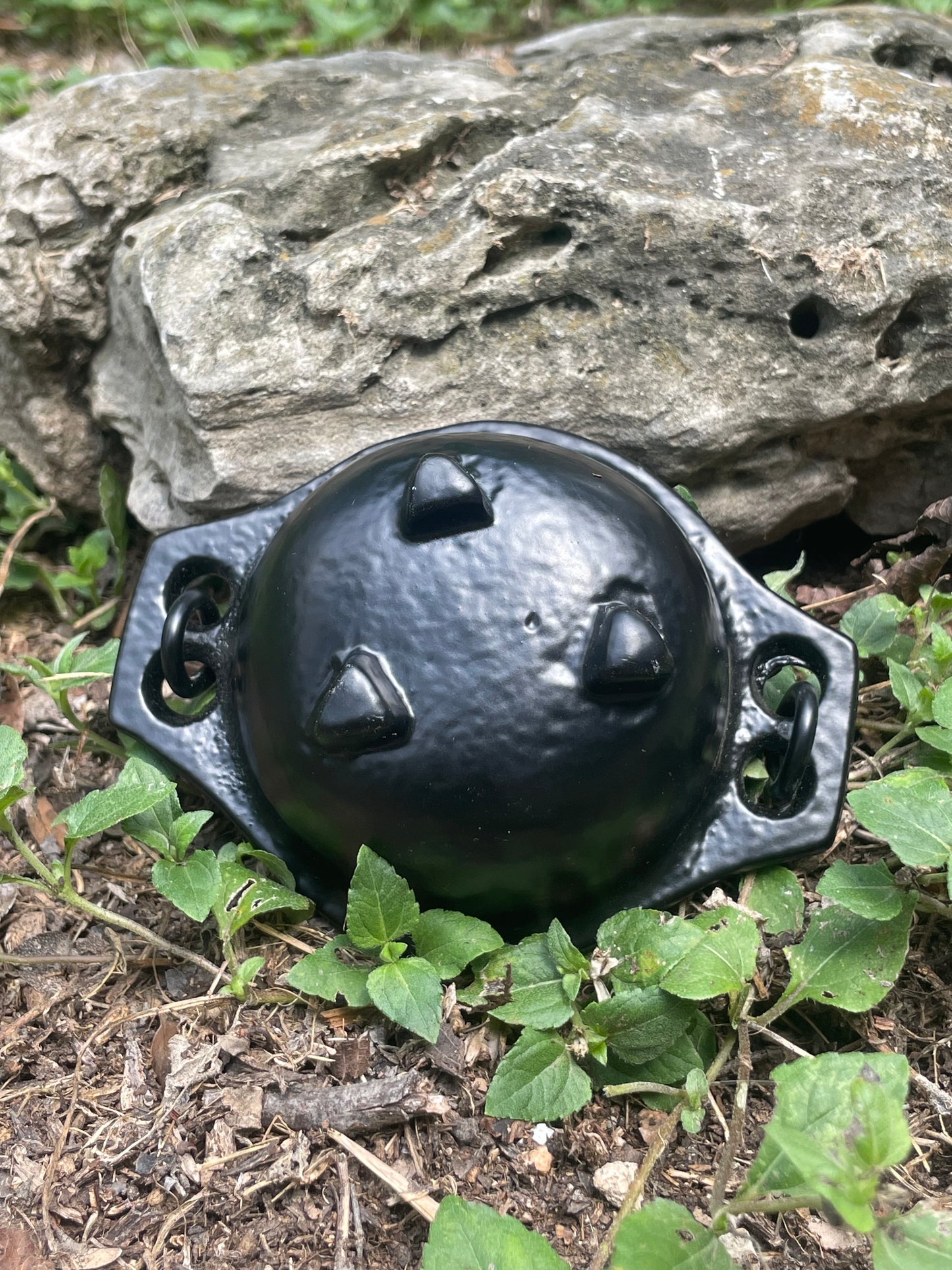 Tiny Plain No Lid Cast Iron Cauldron