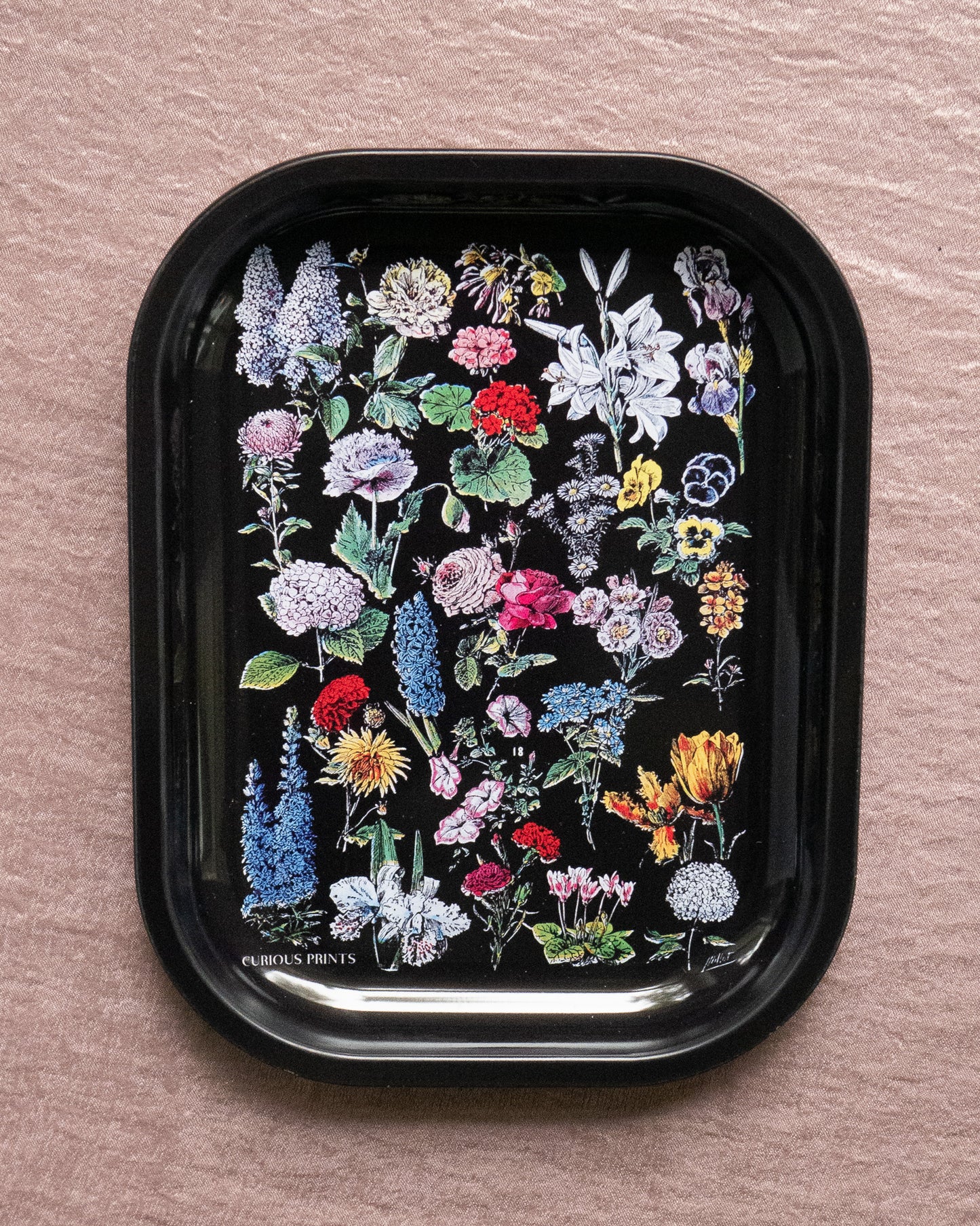 Wildflowers Black Altar Tray