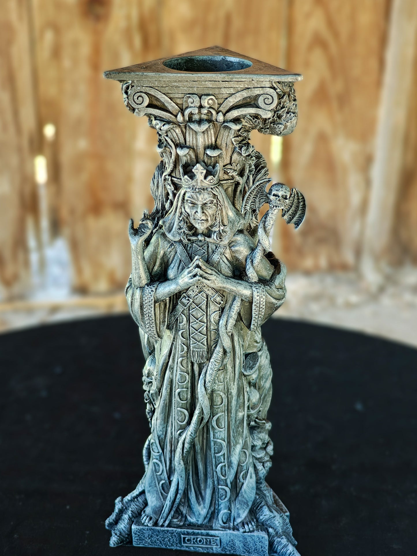Mother Maiden Crone Large Column Cande Holder