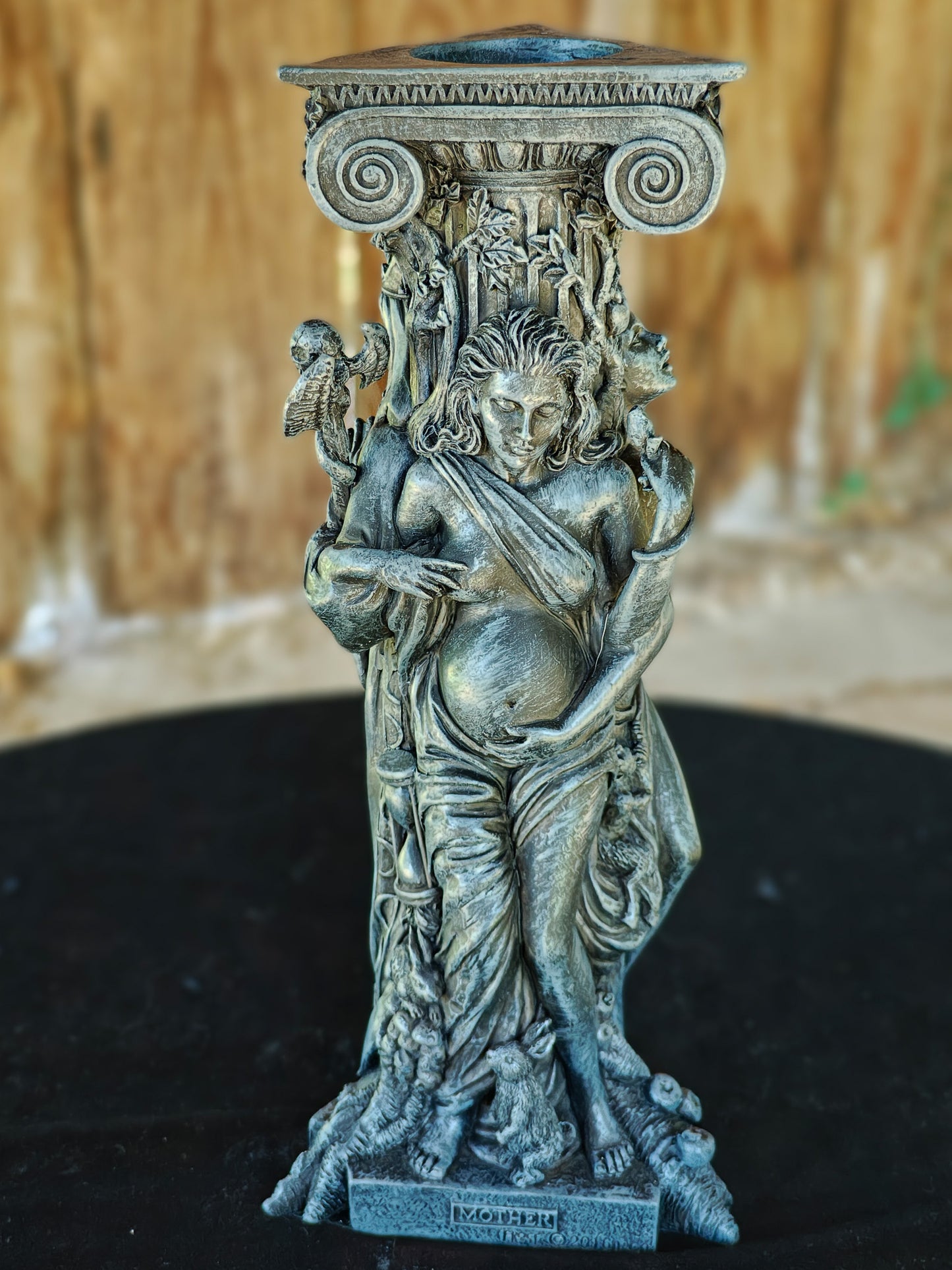 Mother Maiden Crone Large Column Cande Holder
