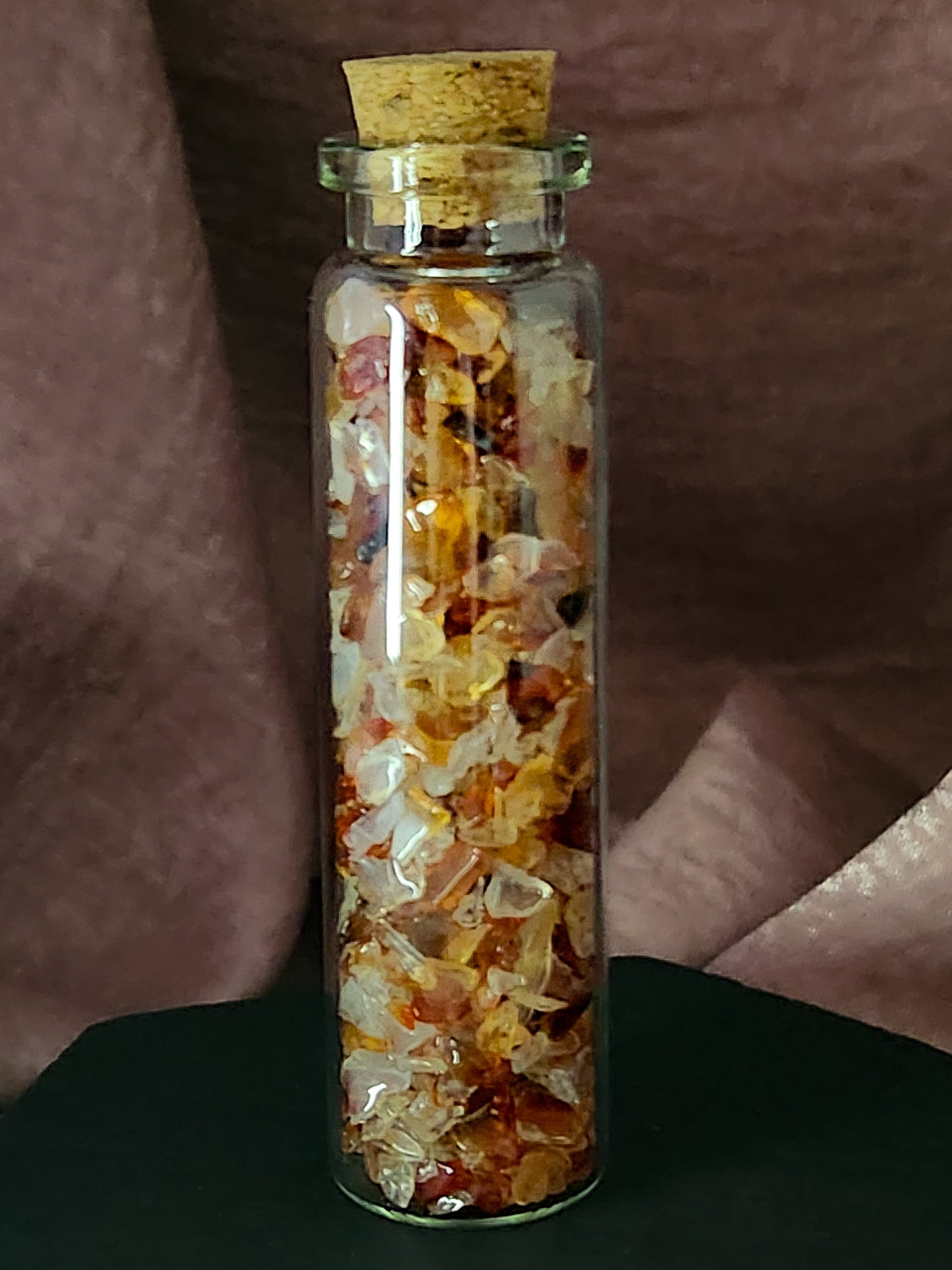 Carnelian Crystal Chip Jar