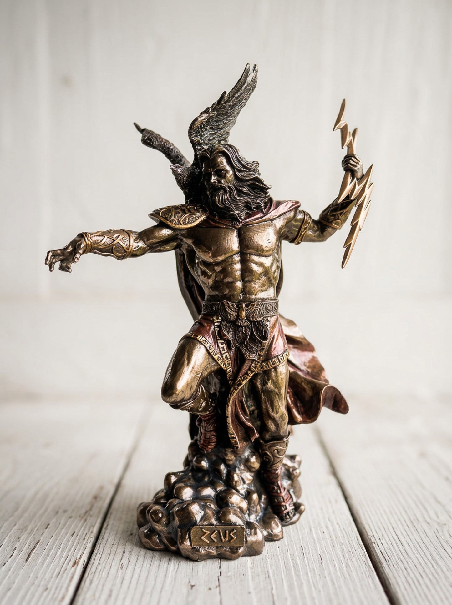 Zeus with Thunderbolt Statue