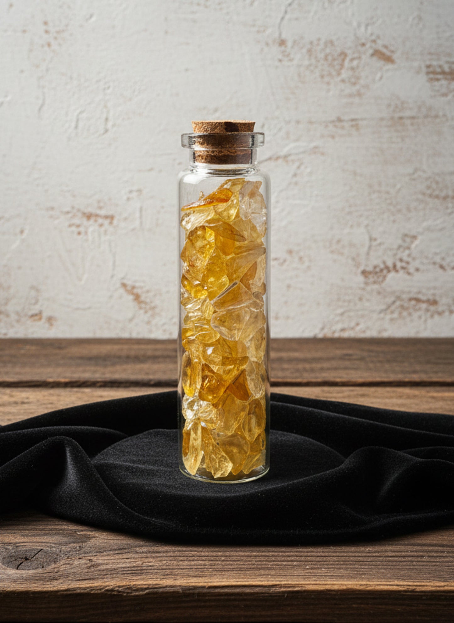Citrine Crystal Chip Jar