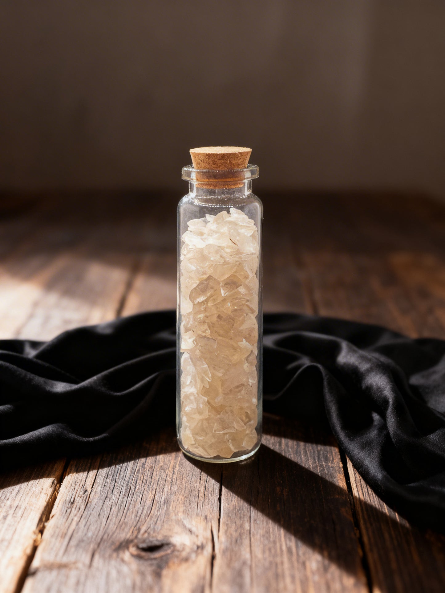 Clear Quartz Crystal Chip Jar