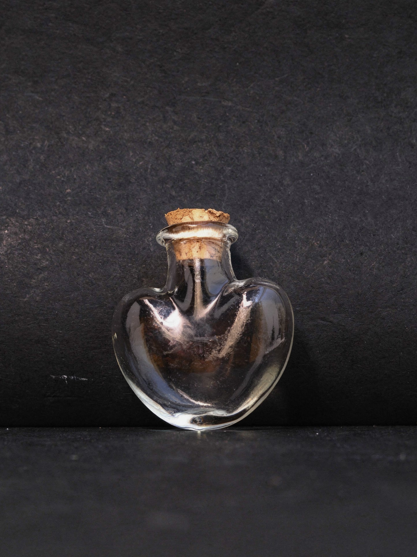 Mini Glass Heart Vial