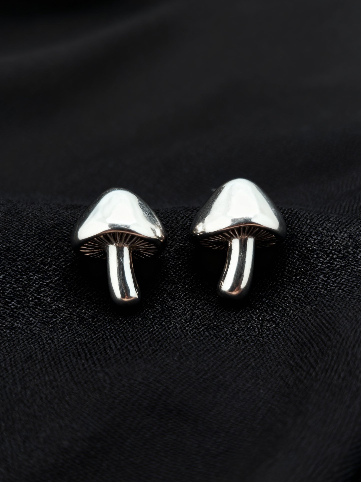Mushroom Post Earrings