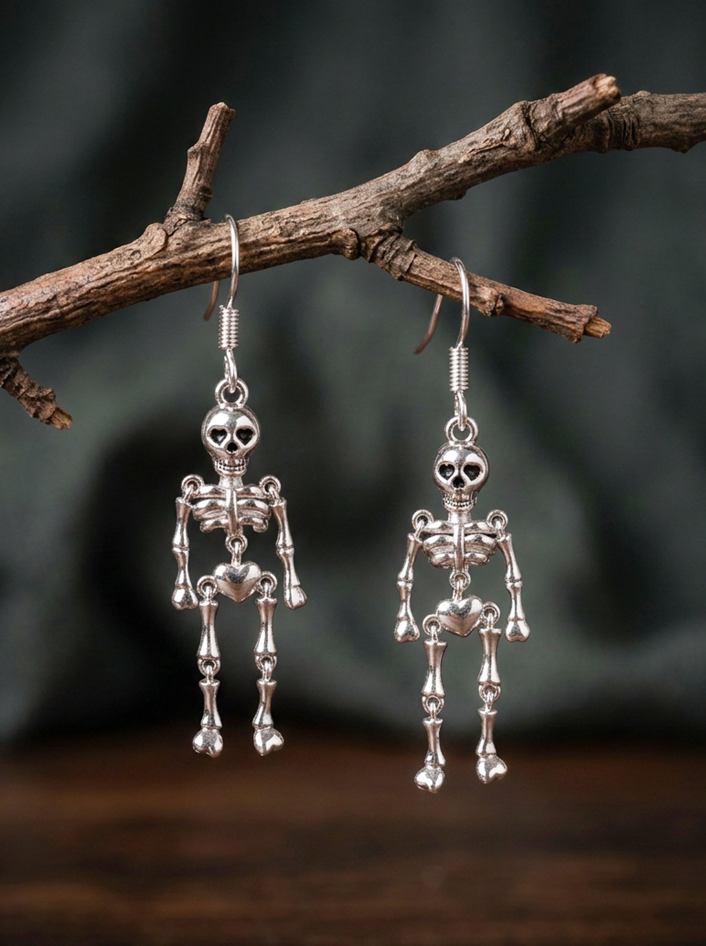 Skeleton Drop Earring