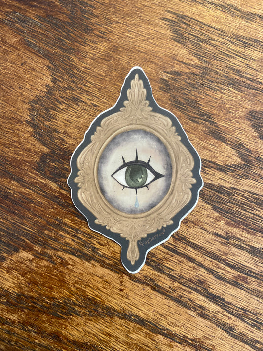 Framed Eye Vinyl Sticker