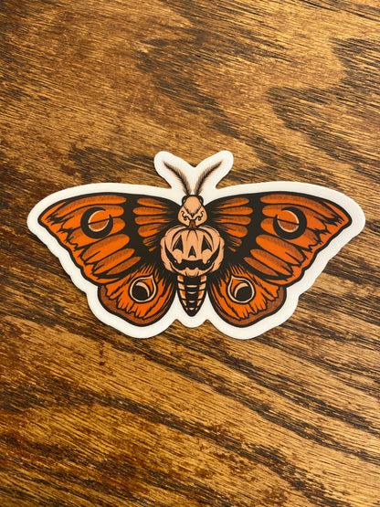 Pumpkin Moth Sticker