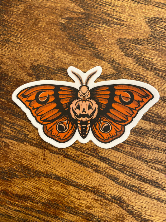 Pumpkin Moth Sticker