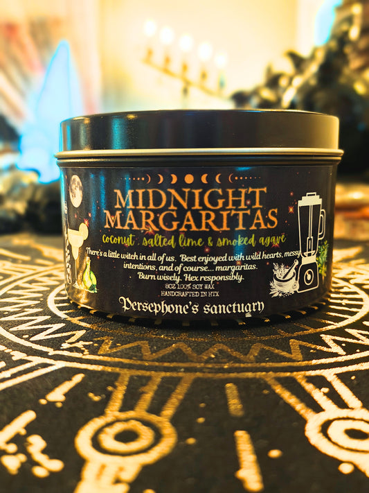 Midnight Margaritas Tin Candle 8oz