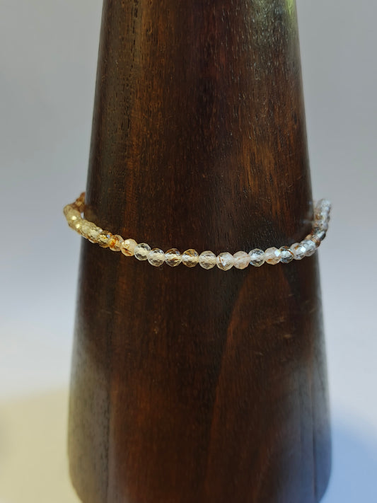 3mm Super Seven Faceted Bracelet