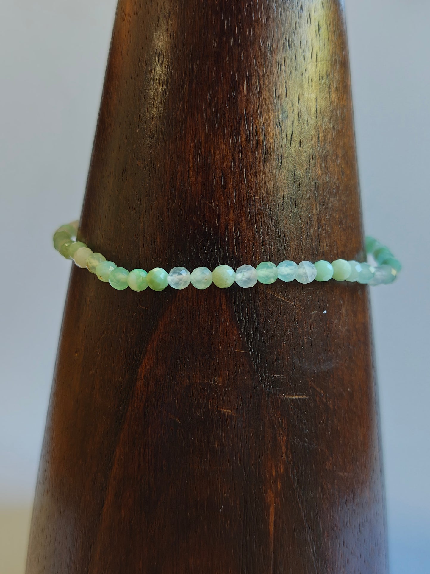 Chrysoprase 3mm Faceted Bracelet