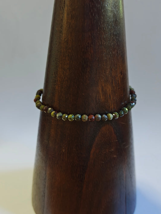 Dragon's Blood Faceted Bracelet (3mm)