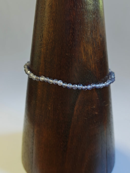 3mm Iolite Faceted Bracelet