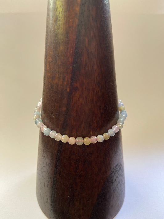 Morganite 4mm Bracelet
