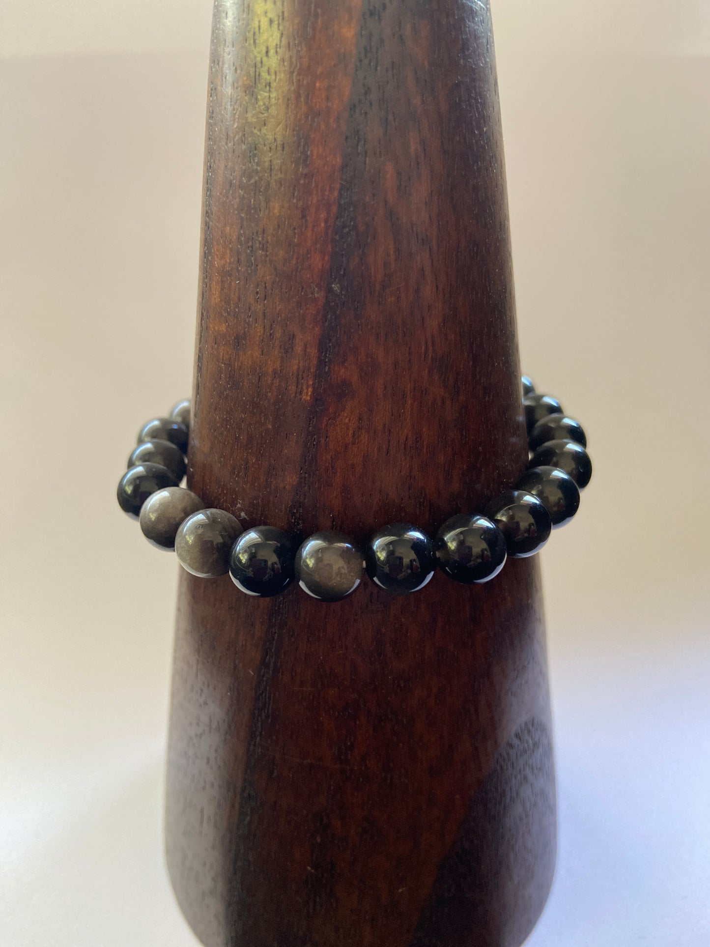 Silver Sheen Obsidian Bracelet (8mm)