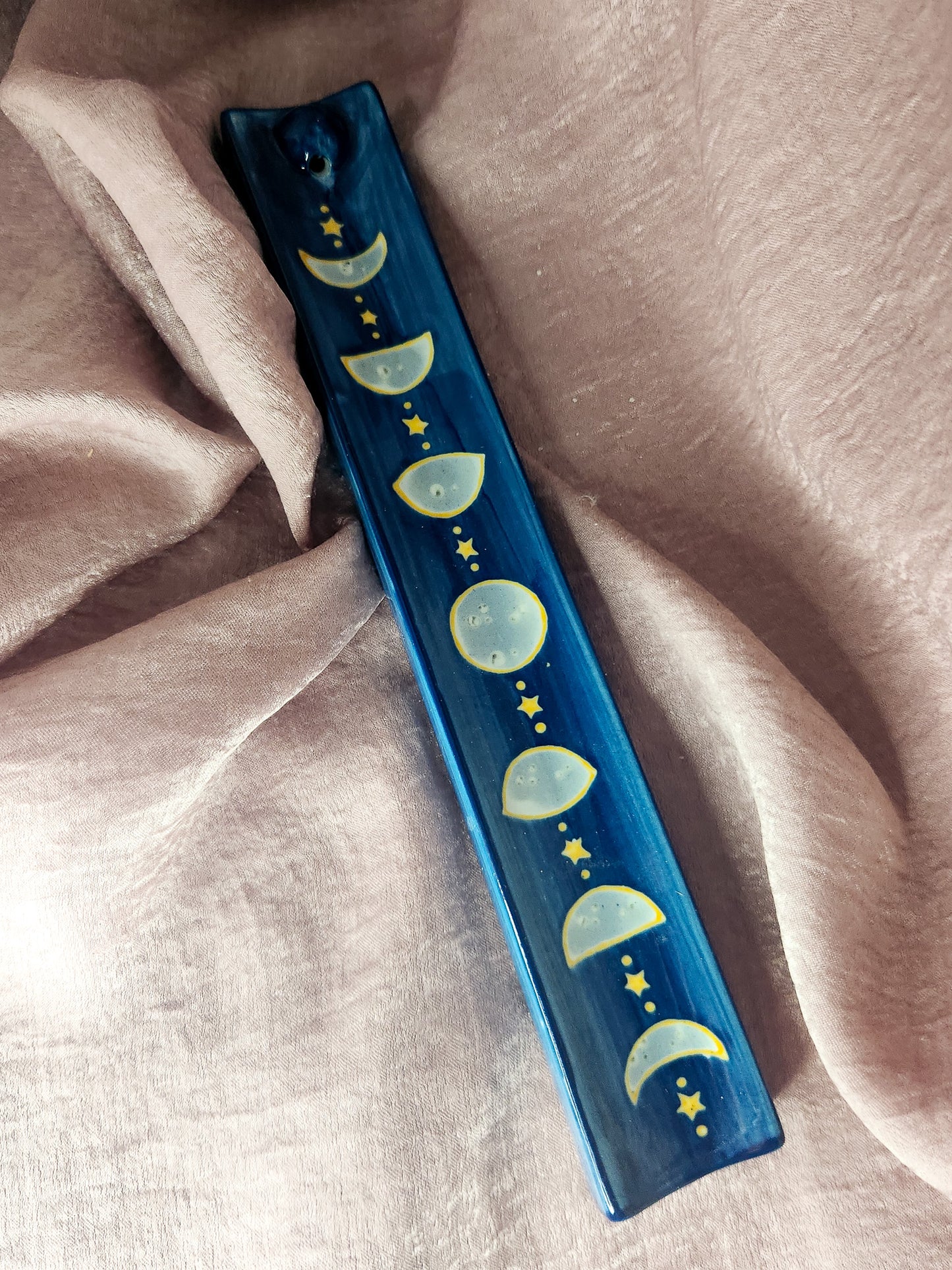 Moon Phases Ceramic Incense Burner