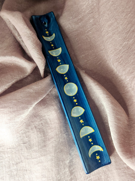 Moon Phases Ceramic Incense Burner