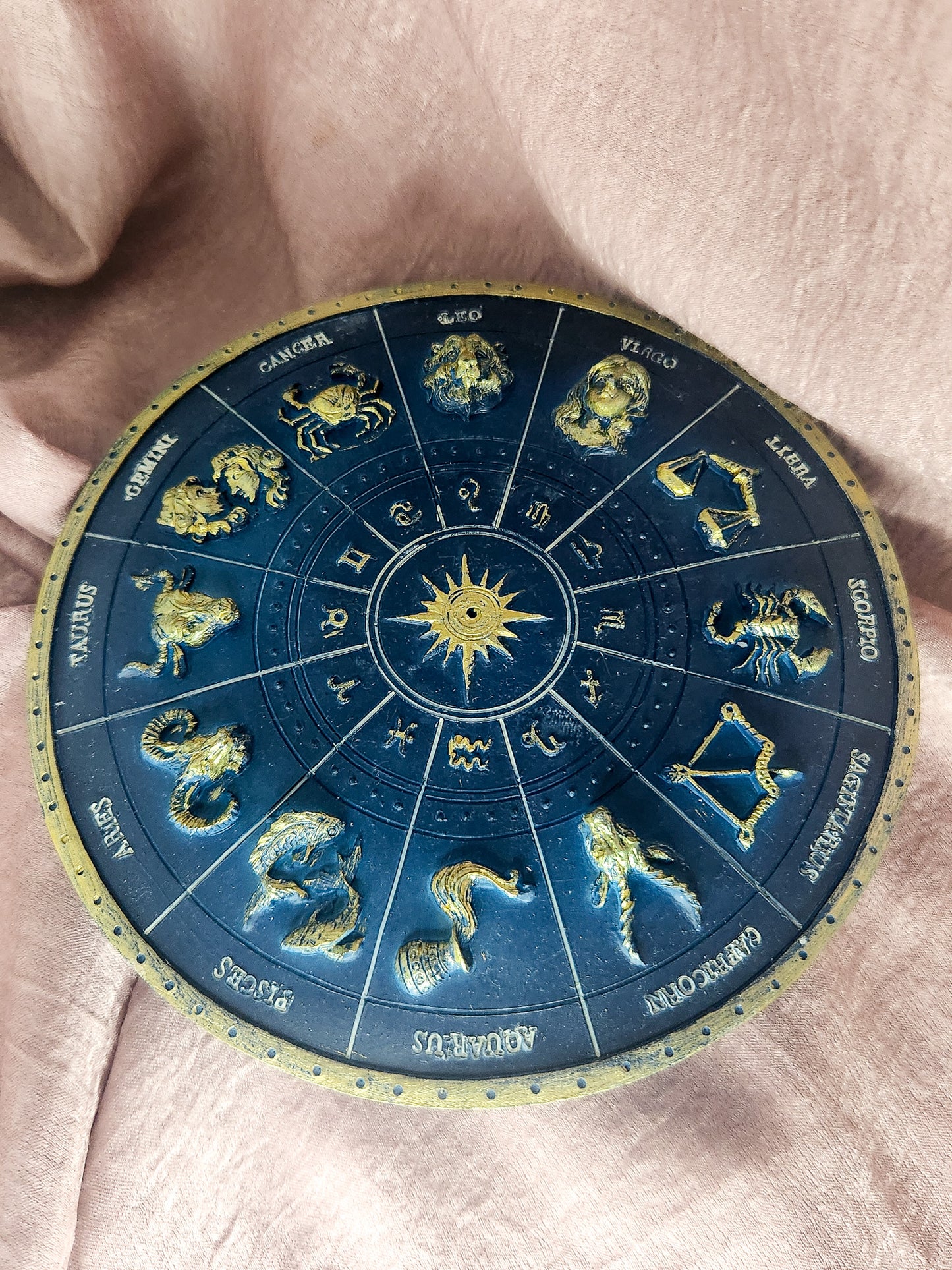 Large Circle Zodiac Incense Burner
