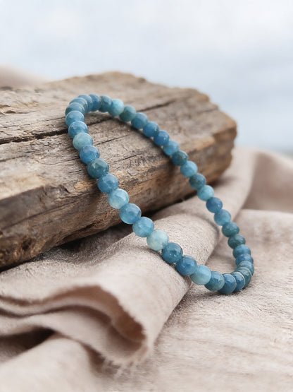 Blue Apatite 4mm Bracelet