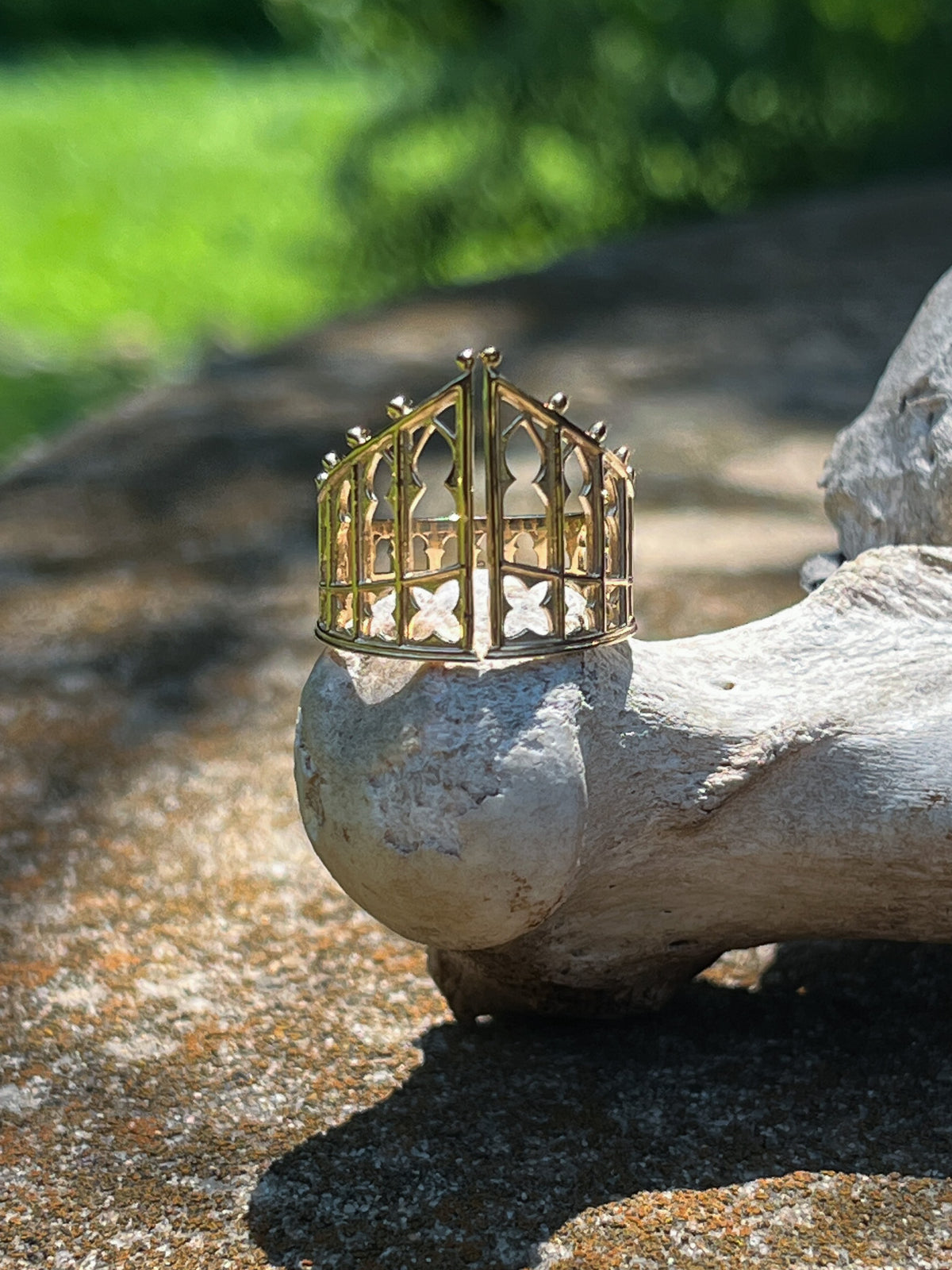 Adjustable Gothic Gate Ring (Bronze)
