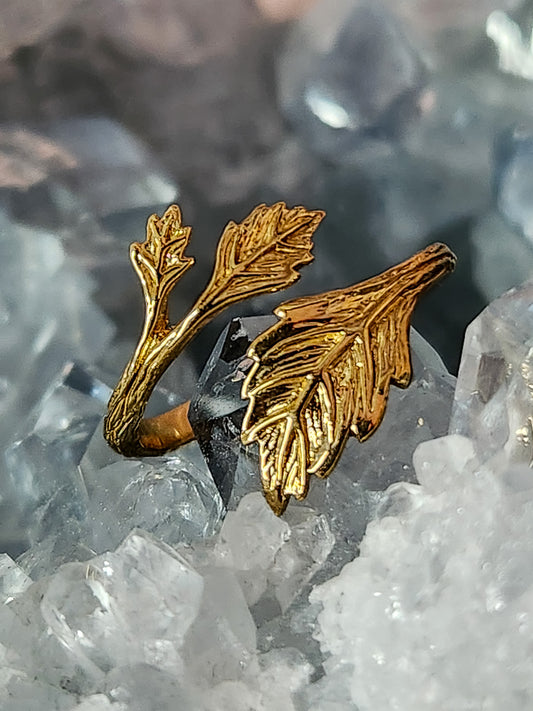 Adjustable Leaf Ring