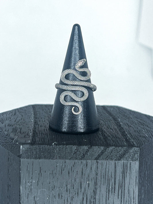 Textured Snake Ring Adjustable