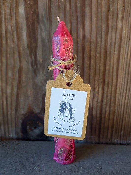 Annointed Love Single Taper Candle