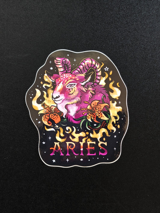 Aries Zodiac Sticker