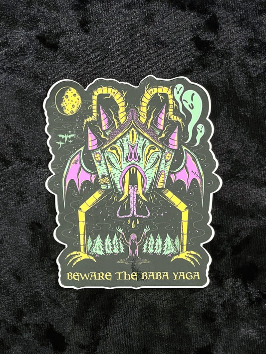 Baba Yaga House Sticker