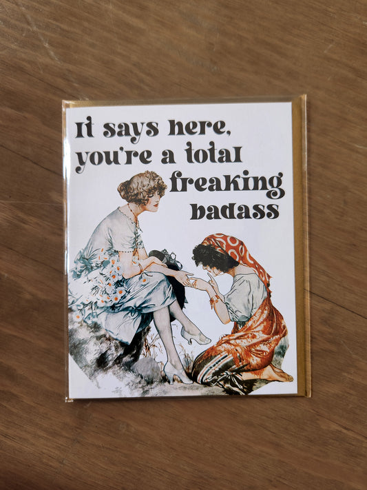 Badass Fortune Teller Card