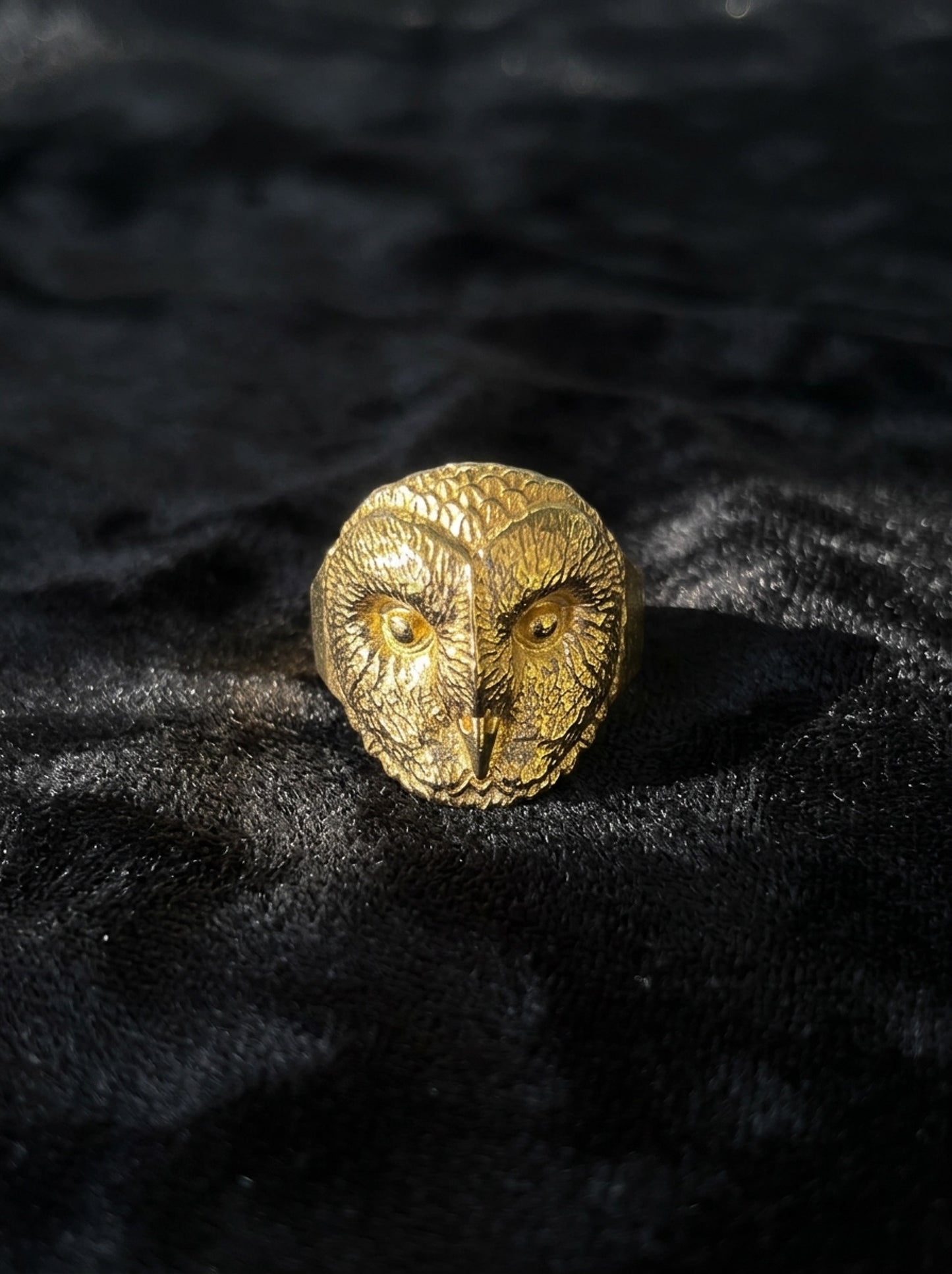 Bronze Barn Owl Ring