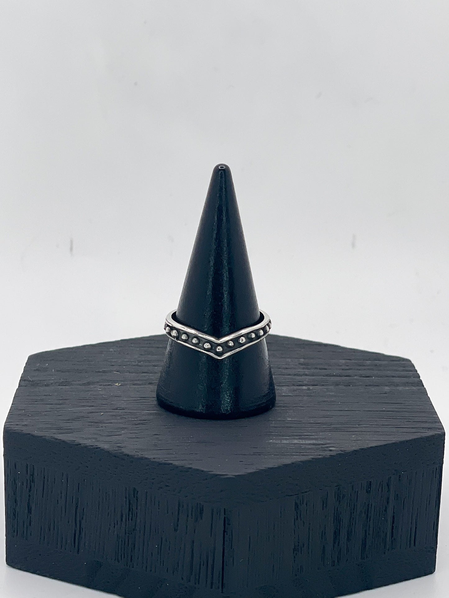 Beaded Stacker Band Ring