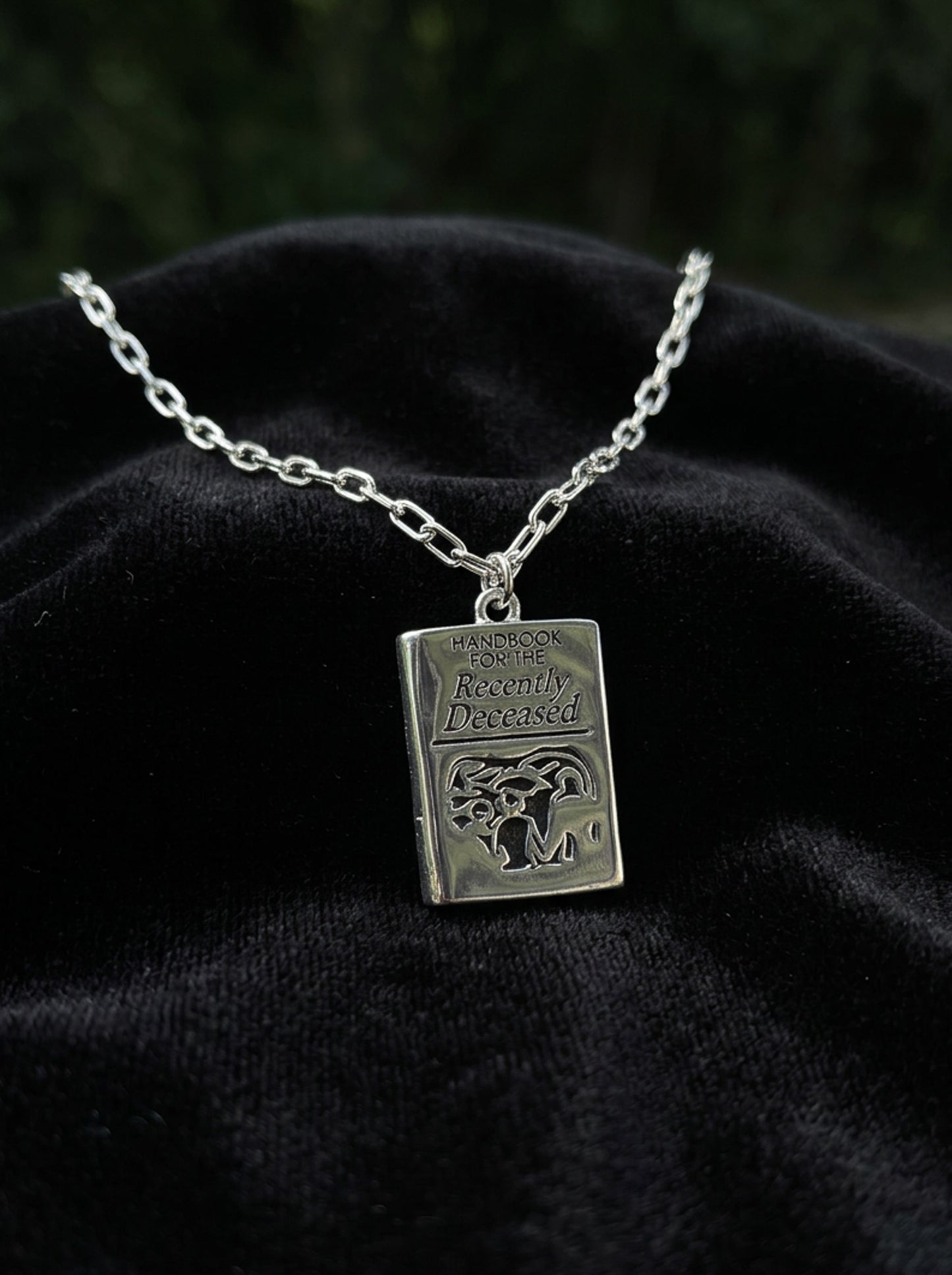 Beetlejuice Book Necklace