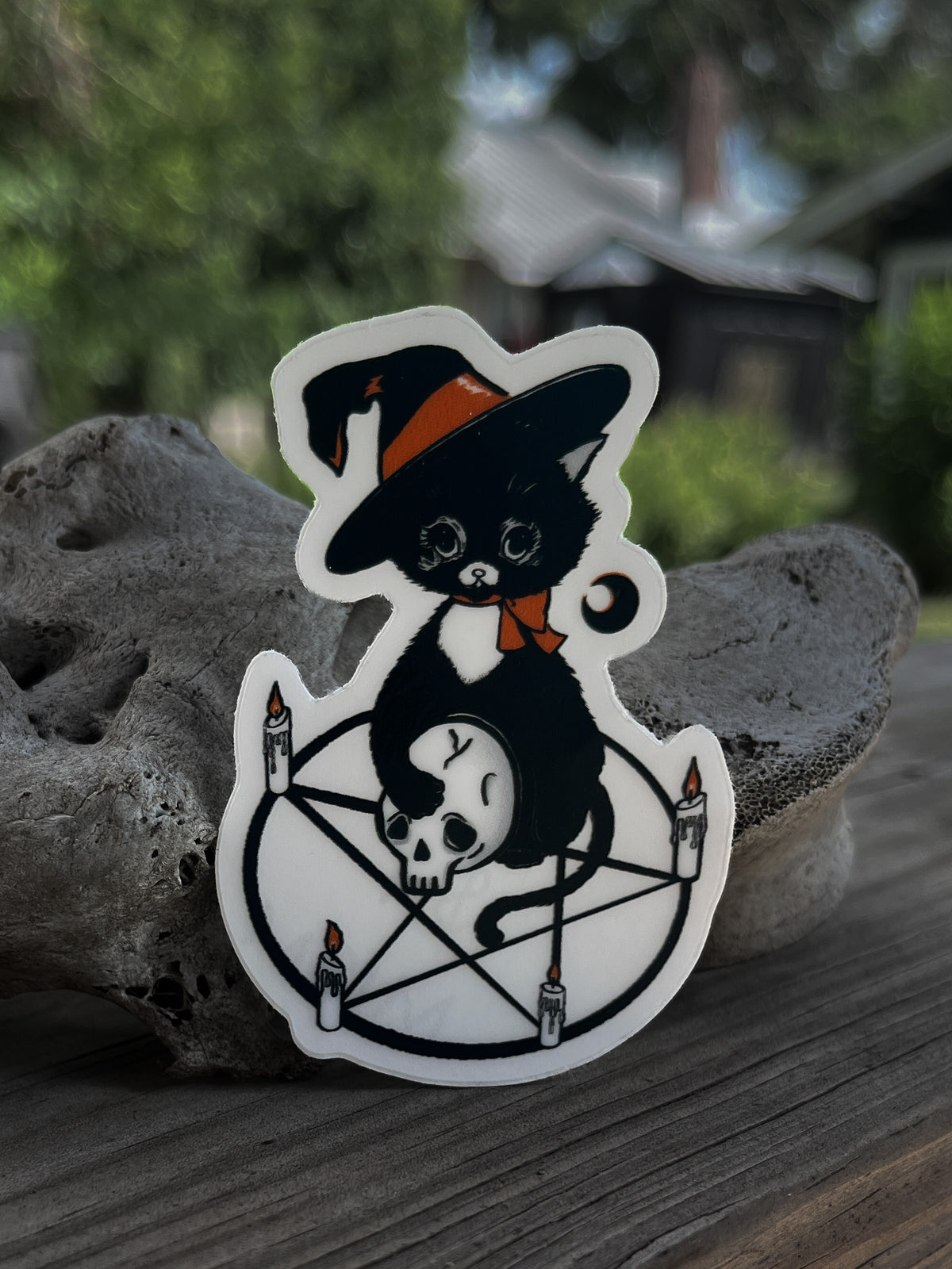 Black Cat Magic Sticker