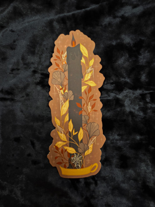 Black Flame Candle Bookmark