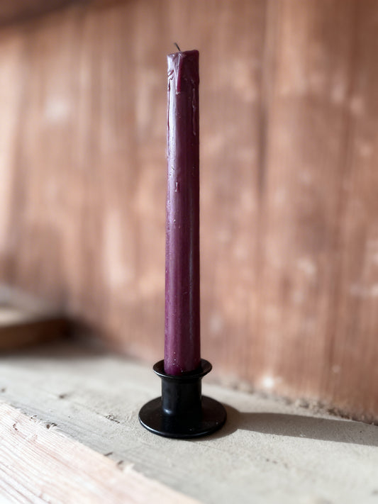 Black Iron Round Taper Holder