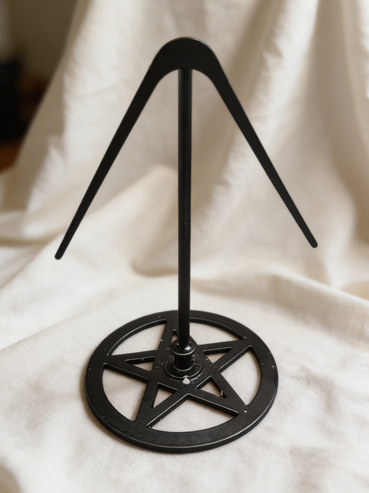 Black Pentagram Crystal Stand