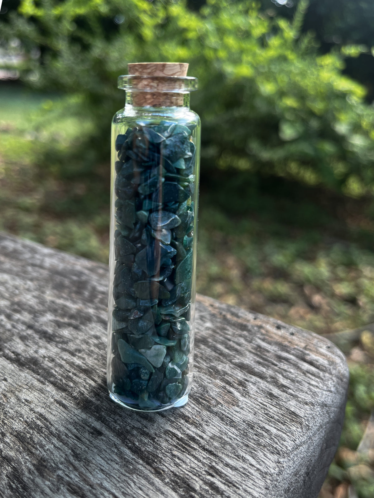 Bloodstone Crystal Chip Jar