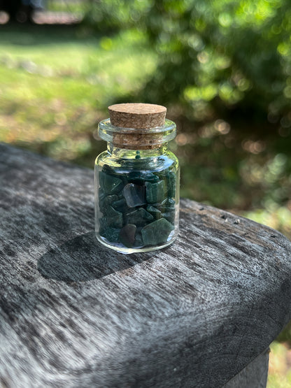 Bloodstone Crystal Chip Jar