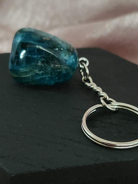 Blue Apatite Keychain