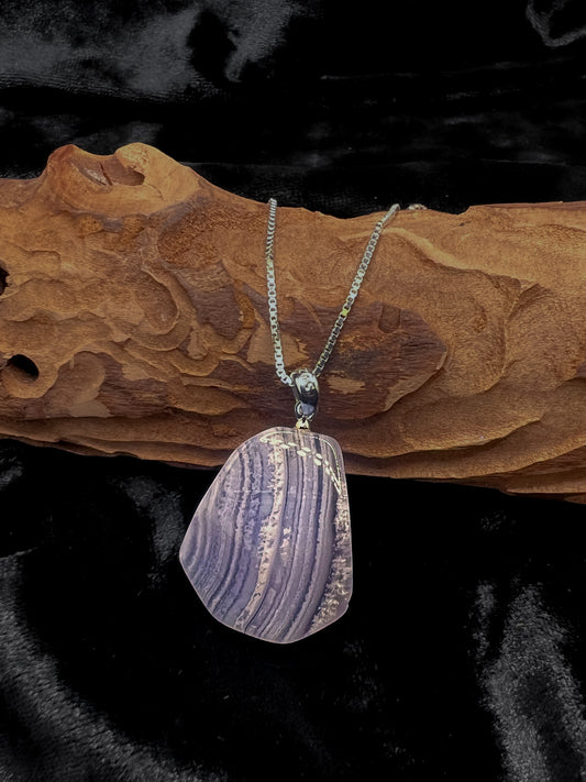 Blue Lace Agate Pendant