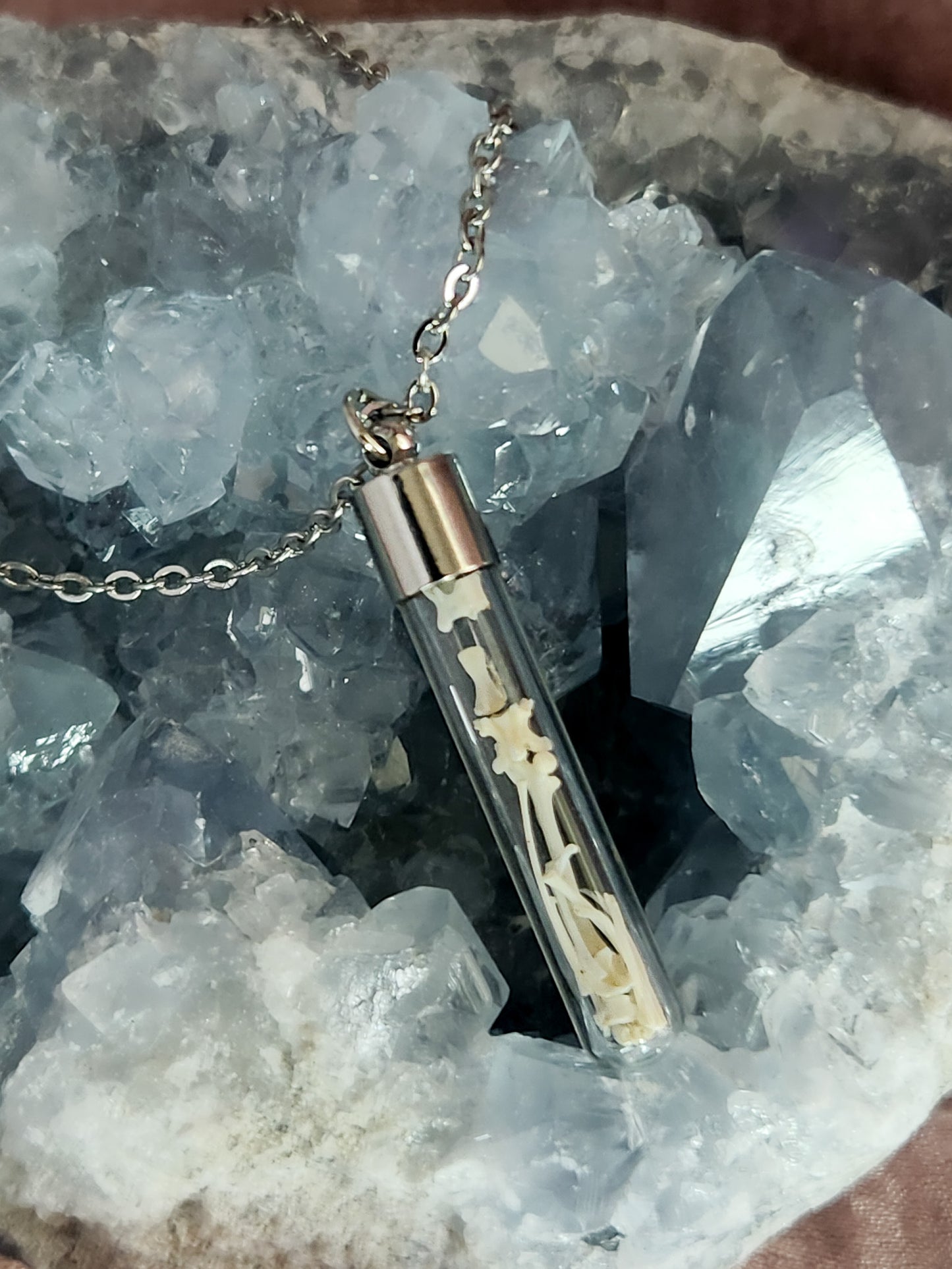 Bone Vial Necklace