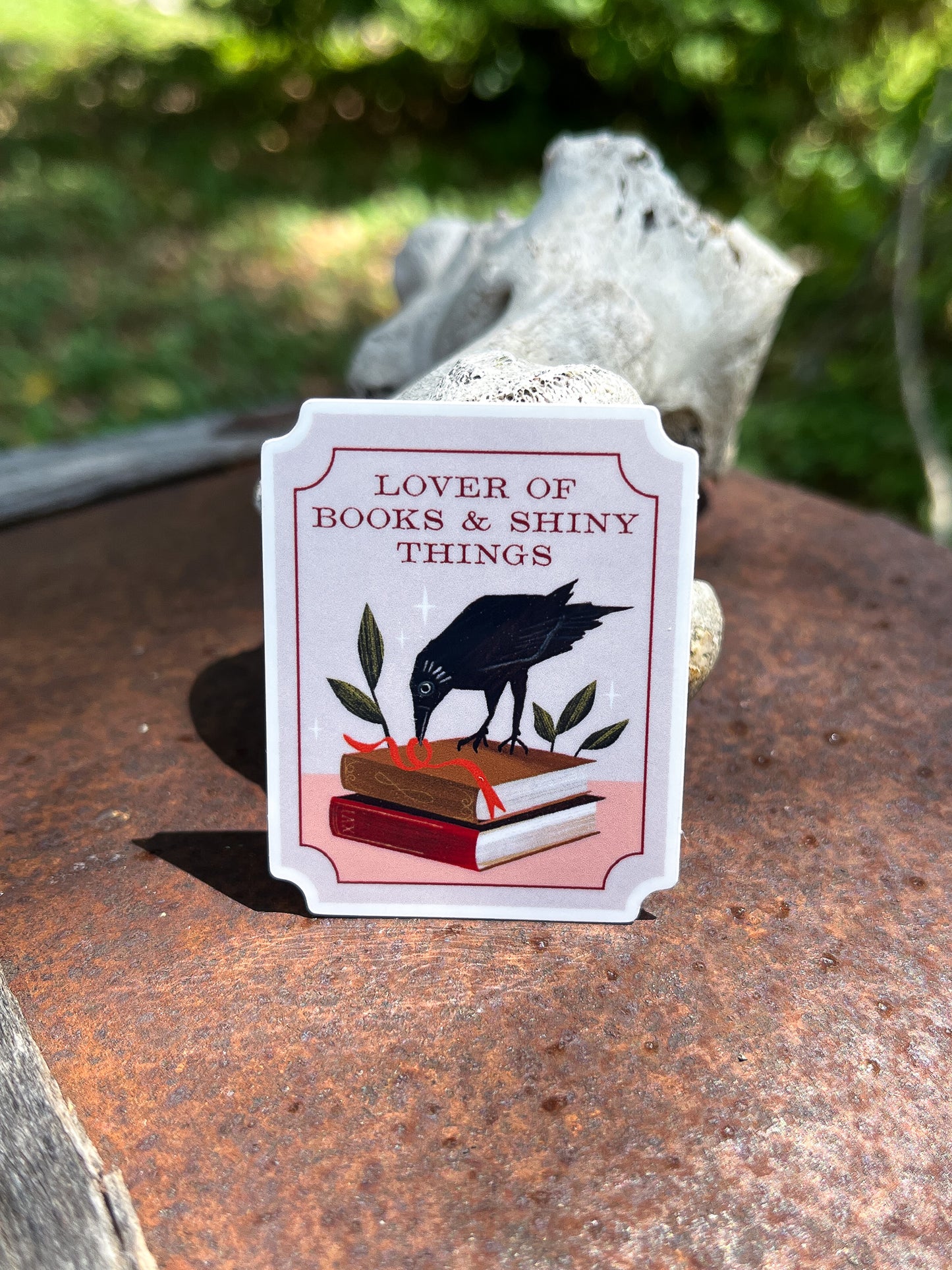 Bookish Crow Sticker