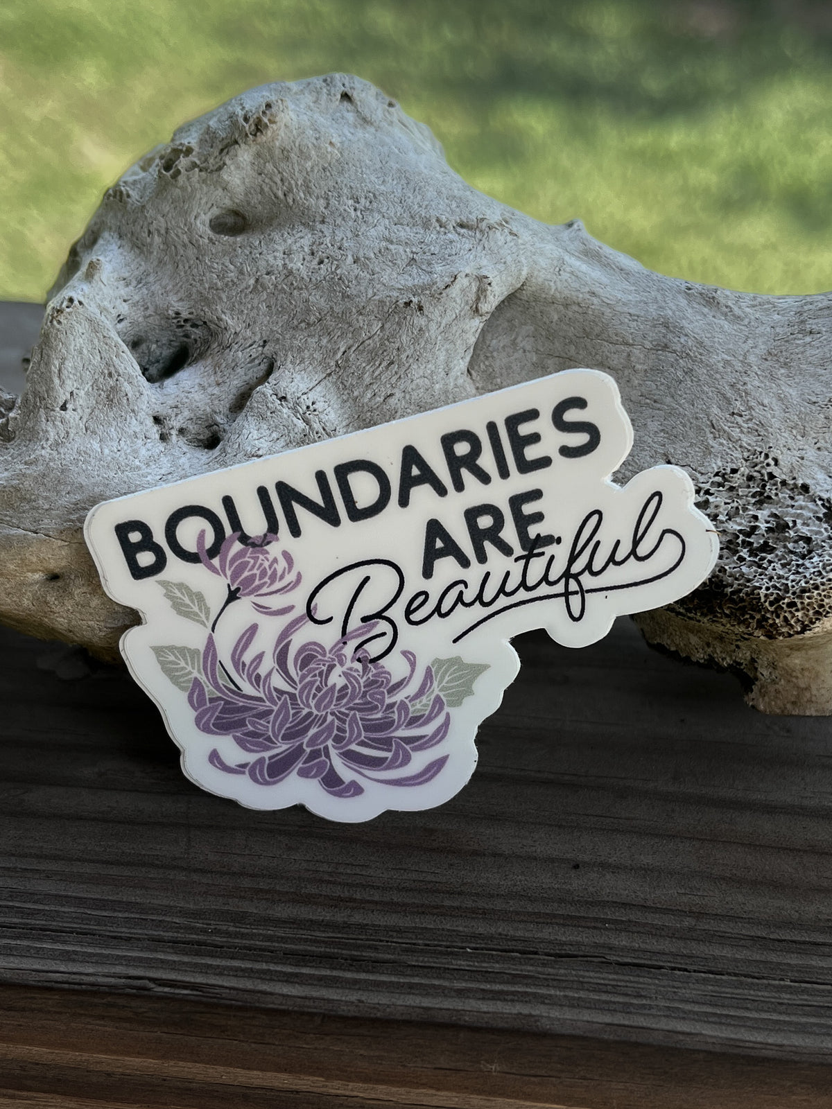 Boundaries Are Beautiful Sticker