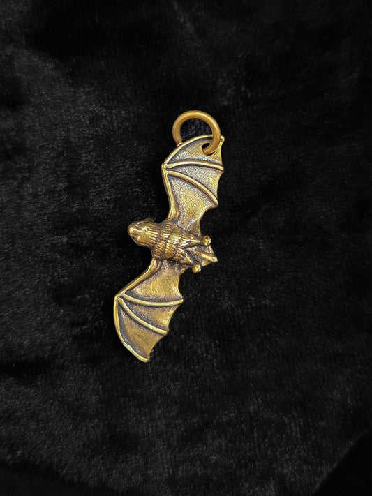 Brass Bat on Ring