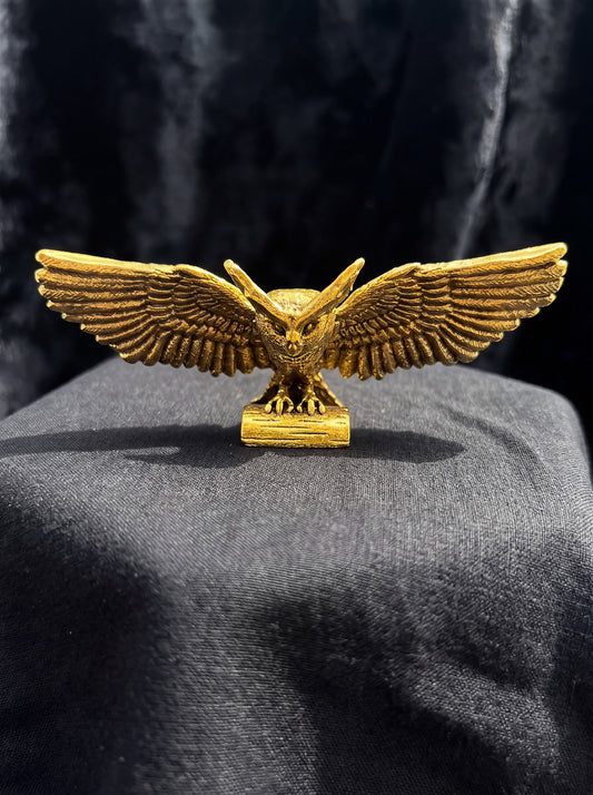 Brass Flying Owl